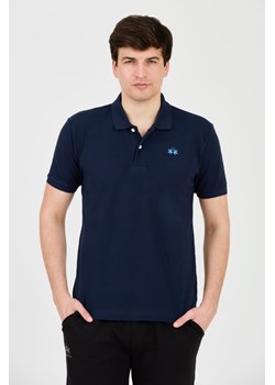 LA MARTINA Granatowe polo z małym logo, Wybierz rozmiar XXL ze sklepu outfit.pl w kategorii T-shirty męskie - zdjęcie 172087219