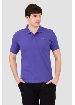 LA MARTINA Fioletowe polo z małym logo, Wybierz rozmiar XXL ze sklepu outfit.pl w kategorii T-shirty męskie - zdjęcie 172087228
