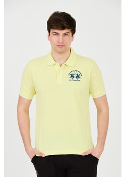 LA MARTINA Cytrynowe polo z dużym logo, Wybierz rozmiar XL ze sklepu outfit.pl w kategorii T-shirty męskie - zdjęcie 172087286