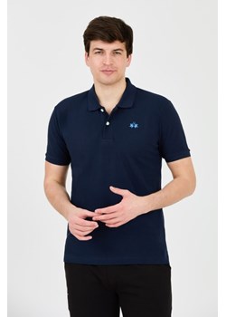 LA MARTINA Granatowe polo z małym logo, Wybierz rozmiar XXL ze sklepu outfit.pl w kategorii T-shirty męskie - zdjęcie 172087337