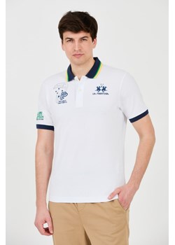 LA MARTINA Białe polo z dużym logo, Wybierz rozmiar XL ze sklepu outfit.pl w kategorii T-shirty męskie - zdjęcie 172087349