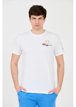 LA MARTINA Biały t-shirt Jersey, Wybierz rozmiar XXL ze sklepu outfit.pl w kategorii T-shirty męskie - zdjęcie 172087439