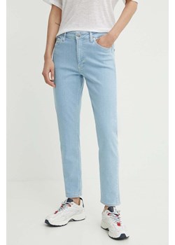 Calvin Klein jeansy damskie kolor niebieski K20K206578 ze sklepu ANSWEAR.com w kategorii Jeansy damskie - zdjęcie 172089655