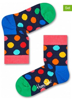 Happy Socks Skarpety (2 pary) &quot;Big Dot&quot; ze wzorem ze sklepu Limango Polska w kategorii Skarpetki dziecięce - zdjęcie 172091517