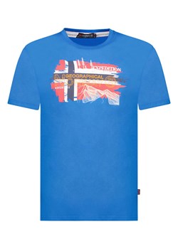 Geographical Norway Koszulka w kolorze niebieskim ze sklepu Limango Polska w kategorii T-shirty męskie - zdjęcie 172092388