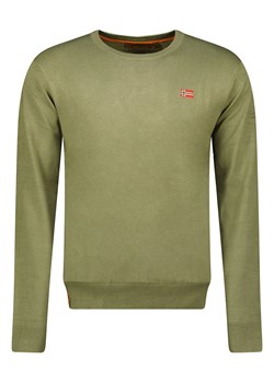 Geographical Norway Sweter w kolorze khaki ze sklepu Limango Polska w kategorii Swetry męskie - zdjęcie 172092455