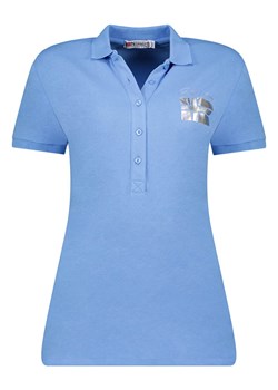 Geographical Norway Koszulka polo w kolorze niebieskim ze sklepu Limango Polska w kategorii Bluzki damskie - zdjęcie 172092509