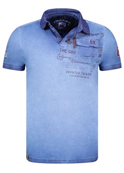 Canadian Peak Koszulka polo &quot;Keoneak&quot; w kolorze niebieskim ze sklepu Limango Polska w kategorii T-shirty męskie - zdjęcie 172092589