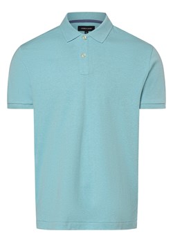 Andrew James Męska koszulka polo Mężczyźni Bawełna cyjan marmurkowy ze sklepu vangraaf w kategorii T-shirty męskie - zdjęcie 172093345