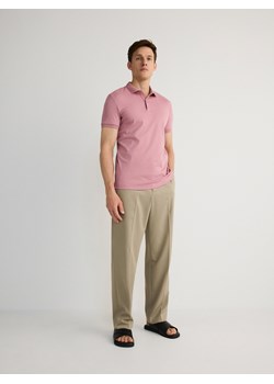 Reserved - Koszulka polo slim - brudny róż ze sklepu Reserved w kategorii T-shirty męskie - zdjęcie 172094205