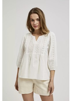 Koszula z rękawami 3/4 biała ze sklepu Moodo.pl w kategorii Bluzki damskie - zdjęcie 172094939