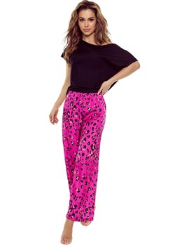 Piżama damska z długą nogawką różowo-czarna Gladys, Kolor różowo-czarny, Rozmiar S, Eldar ze sklepu Intymna w kategorii Piżamy damskie - zdjęcie 172095547