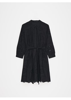Mohito - Bawełniana czarna sukienka mini - czarny ze sklepu Mohito w kategorii Sukienki - zdjęcie 172097859