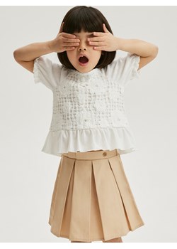Reserved - Plisowana spódnica - kremowy ze sklepu Reserved w kategorii Spódnice dziewczęce - zdjęcie 172097938