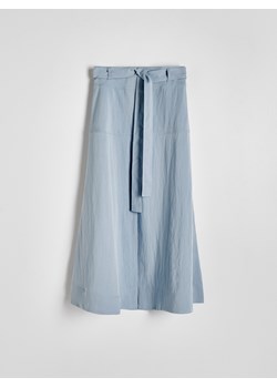 Reserved - Spódnica midi z lyocellu - jasnoniebieski ze sklepu Reserved w kategorii Spódnice - zdjęcie 172097949
