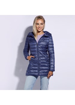 Damska kurtka pikowana z kapturem długa ze sklepu WITTCHEN w kategorii Kurtki damskie - zdjęcie 172098247