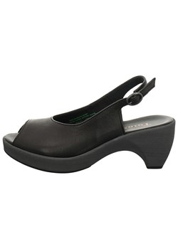 Think! Skórzane sandały w kolorze czarnym ze sklepu Limango Polska w kategorii Sandały damskie - zdjęcie 172103727