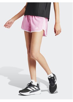 adidas Szorty sportowe Marathon 20 IN1533 Różowy Slim Fit ze sklepu MODIVO w kategorii Szorty - zdjęcie 172104579