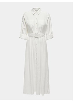 ONLY Sukienka koszulowa Callie 15318799 Biały Regular Fit ze sklepu MODIVO w kategorii Sukienki - zdjęcie 172104675