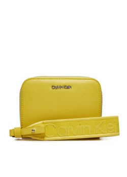 Calvin Klein Duży Portfel Damski Gracie K60K611688 Żółty ze sklepu MODIVO w kategorii Portfele damskie - zdjęcie 172104815