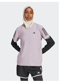 adidas Koszulka techniczna Own The Run IN1595 Fioletowy Regular Fit ze sklepu MODIVO w kategorii Bluzki damskie - zdjęcie 172104835