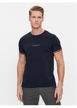 Tommy Hilfiger T-Shirt Logo MW0MW32584 Granatowy Slim Fit ze sklepu MODIVO w kategorii T-shirty męskie - zdjęcie 172104836