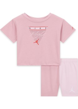 Zestaw z kolarkami dla niemowląt Flight (12–24 M) Jordan Mini Me - Różowy ze sklepu Nike poland w kategorii Odzież dla niemowląt - zdjęcie 172107815