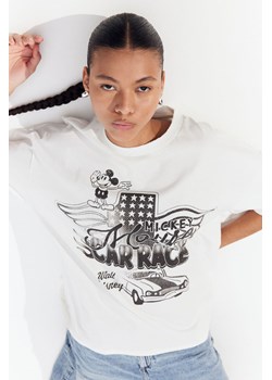 H & M - T-shirt oversize z nadrukiem - Biały ze sklepu H&M w kategorii Bluzki damskie - zdjęcie 172107878
