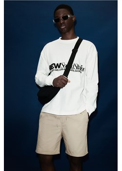 H & M - Bawełniane szorty Regular Fit - Beżowy ze sklepu H&M w kategorii Spodenki męskie - zdjęcie 172107925