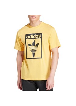 Koszulka adidas Originals Trefoil Torch JJ1220 - żółta ze sklepu streetstyle24.pl w kategorii T-shirty męskie - zdjęcie 172109316