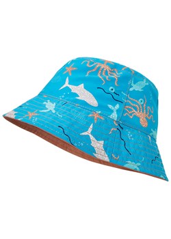 Playshoes Dwustronny kapelusz w kolorze niebiesko-jasnobrązowym ze sklepu Limango Polska w kategorii Czapki dziecięce - zdjęcie 172110659