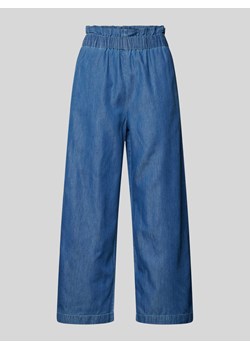 Spodnie z wysokim stanem i elastycznym pasem model ‘BEA’ ze sklepu Peek&Cloppenburg  w kategorii Spodnie damskie - zdjęcie 172115315