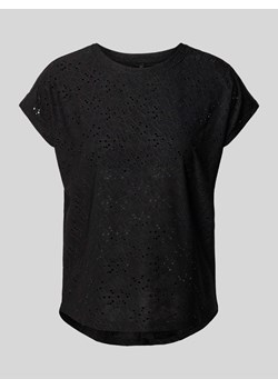 T-shirt z haftem angielskim model ‘SMILLA’ ze sklepu Peek&Cloppenburg  w kategorii Bluzki damskie - zdjęcie 172115326