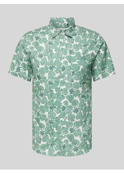 Koszula casualowa o kroju slim fit z nadrukiem na całej powierzchni ze sklepu Peek&Cloppenburg  w kategorii Koszule męskie - zdjęcie 172115565