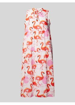 Sukienka midi z nadrukiem z motywem na całej powierzchni ze sklepu Peek&Cloppenburg  w kategorii Sukienki - zdjęcie 172115667