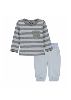 Chłopięcy komplet szary koszulka i spodnie dresowe szary ze sklepu 5.10.15 w kategorii Komplety niemowlęce - zdjęcie 172115899