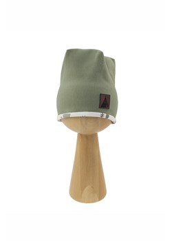 Bawełniana czapka chłopięca w kolorze zielonym ze sklepu 5.10.15 w kategorii Czapki dziecięce - zdjęcie 172115955