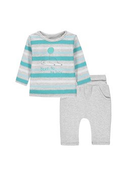 Chłopięcy komplet bluzka + spodnie dresowe niebieski i szary ze sklepu 5.10.15 w kategorii Komplety niemowlęce - zdjęcie 172116009