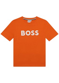 Hugo Boss Kids Koszulka w kolorze pomarańczowym ze sklepu Limango Polska w kategorii T-shirty chłopięce - zdjęcie 172118468