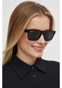 Ray-Ban okulary przeciwsłoneczne WARREN kolor czarny 0RB4396 ze sklepu PRM w kategorii Okulary przeciwsłoneczne damskie - zdjęcie 172118718