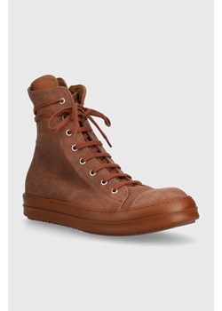 Rick Owens trampki Denim Shoes Sneaks męskie kolor brązowy DU01D1800.SCFT.545454 ze sklepu PRM w kategorii Trampki męskie - zdjęcie 172118949