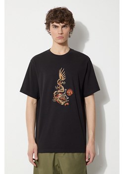 Maharishi t-shirt bawełniany Original Dragon męski kolor czarny z aplikacją 5125.BLACK ze sklepu PRM w kategorii T-shirty męskie - zdjęcie 172119225
