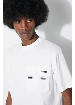 Manastash t-shirt bawełniany Disarmed męski kolor biały gładki 7924135002 ze sklepu PRM w kategorii T-shirty męskie - zdjęcie 172119235