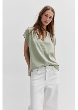 H & M - Bluzka z kapturkowym rękawem - Zielony ze sklepu H&M w kategorii Bluzki damskie - zdjęcie 172119255