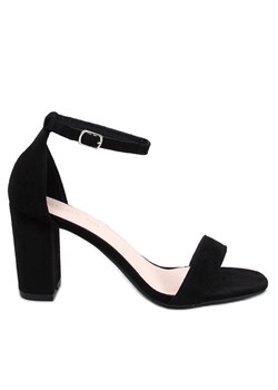 Sandałki na słupku Monner Black czarne ze sklepu ButyModne.pl w kategorii Sandały damskie - zdjęcie 172120416