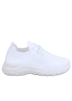 Buty sportowe skarpetkowe Jaussa White białe ze sklepu ButyModne.pl w kategorii Buty sportowe damskie - zdjęcie 172120428