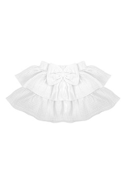 Muślinowa spódnica dziewczęca w kolorze białym ze sklepu 5.10.15 w kategorii Spódnice dziewczęce - zdjęcie 172122036