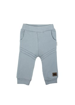 Bawełniane spodnie chłopięce w kolorze niebieskim ze sklepu 5.10.15 w kategorii Spodnie chłopięce - zdjęcie 172122129