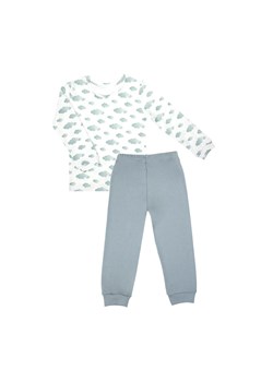 Bawełniana piżama chłopięca z długim rękawem w chmurki ze sklepu 5.10.15 w kategorii Piżamy dziecięce - zdjęcie 172122135