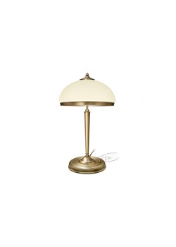 Lampa gabinetowa z kremowym kloszem YR-B2E-P ze sklepu MN Interiors - Lampy mosiężne w kategorii Lampy stołowe - zdjęcie 172122435